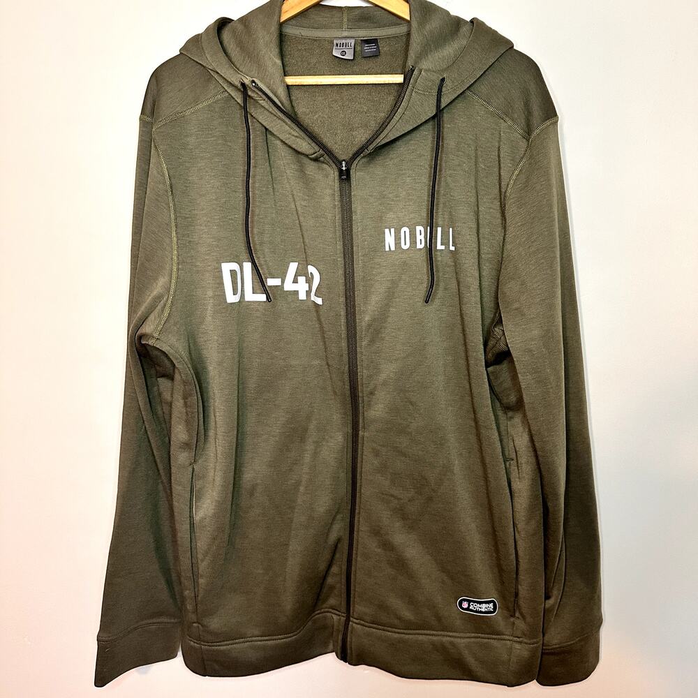 NOBULL Zip Up Combine Authentic Green Hoodie Size XXL